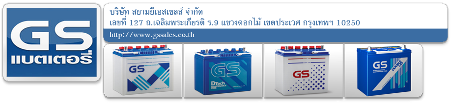 แบตเตอรี่รถยนต์ GS